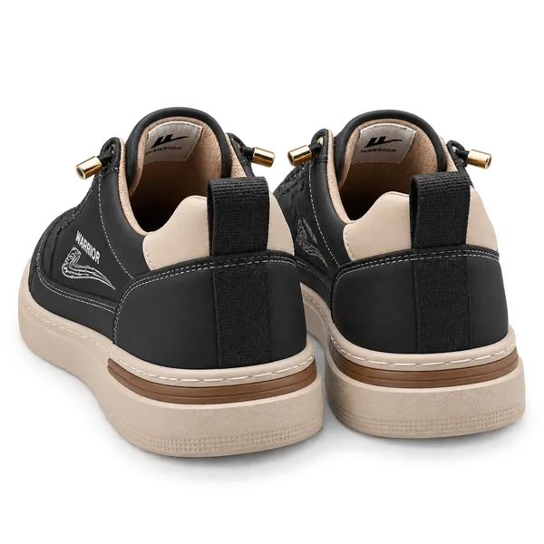 Warrior Urban Classic Sneakers | Premium Black Casual Shoes