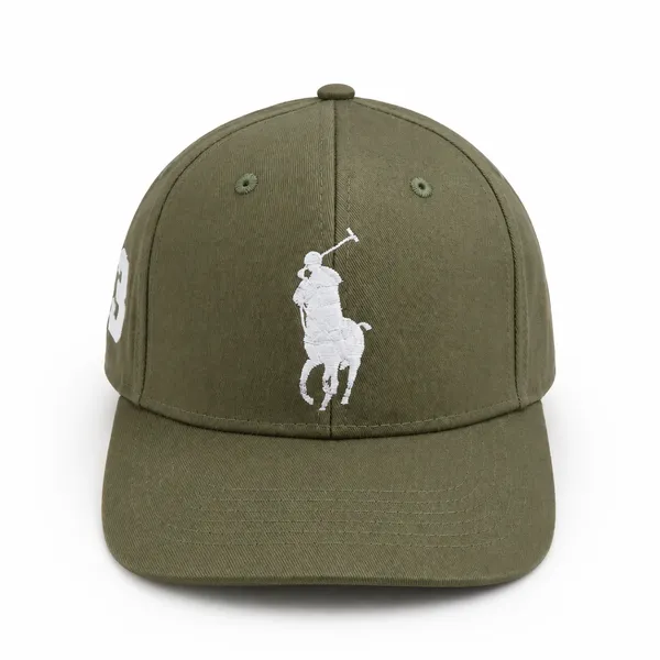 polo Premium Olive Green Equestrian Embroidered Baseball Cap – Refined Lifestyle Accessory