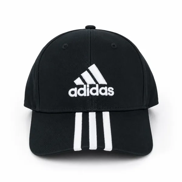 Adidas Premium Black Triple-Stripe Embroidered Baseball Cap – Sport Lifestyle Accessory