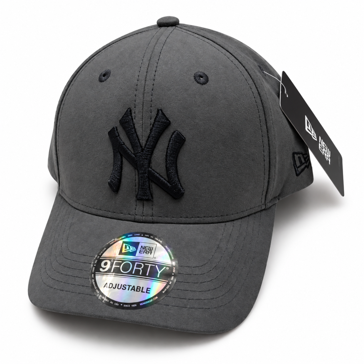 New Era Premium Charcoal Suede NY Embroidered Baseball Cap – Urban Lifestyle Accessory