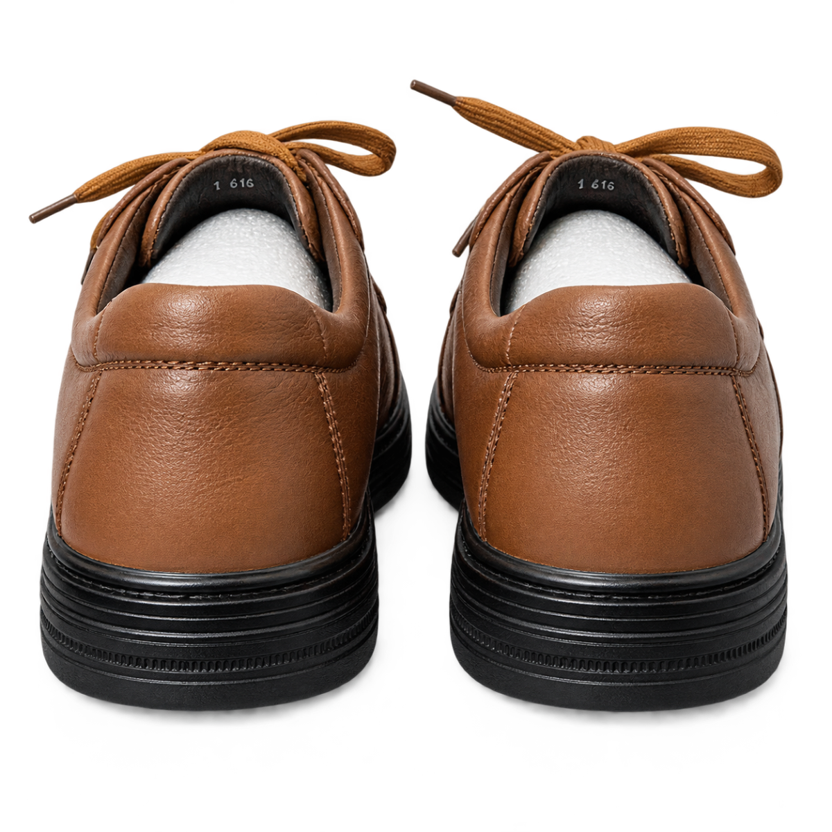 Premium Imported Leather Casual Shoes for Men | Classic Brown Lace-Up Leather Footwear