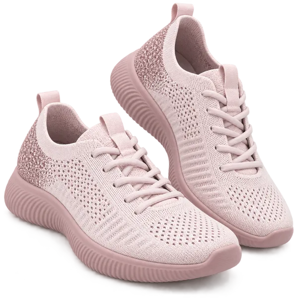 Premium Imported Women’s Knit Sneakers | Soft Pink Lifestyle Edition