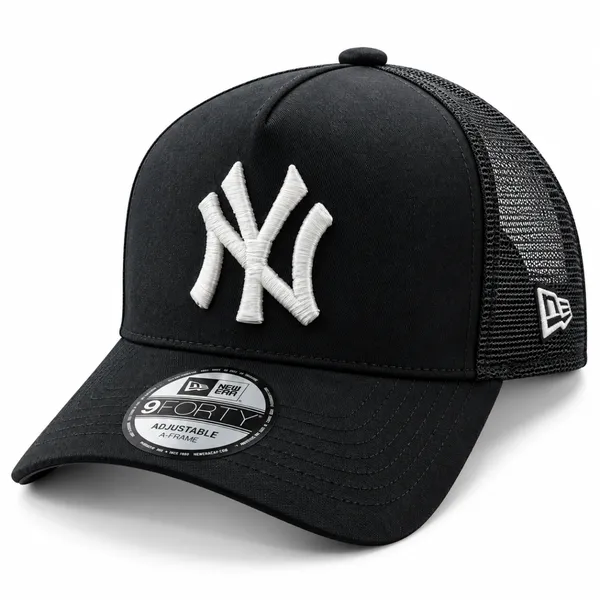 New Era NY Trucker Cap – Black | Premium Lifestyle Cap