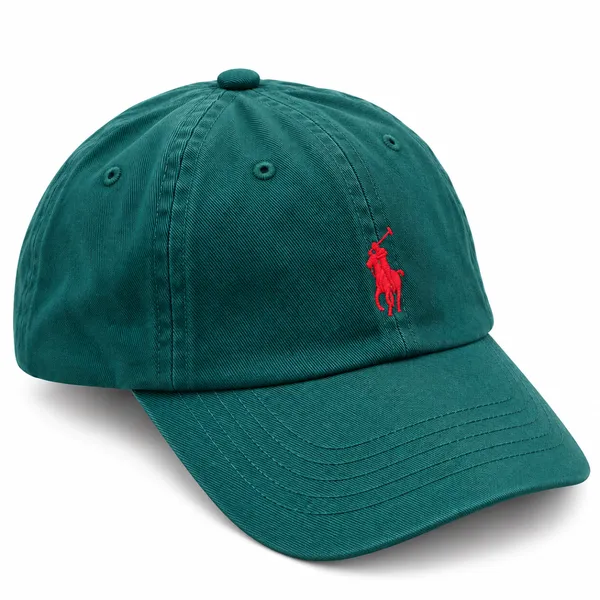 Premium Green Embroidered Polo Logo Baseball Cap