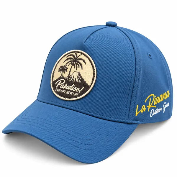 PARDON Premium Blue Tropical Patch Embroidered Cap – La Réunion Lifestyle Accessory
