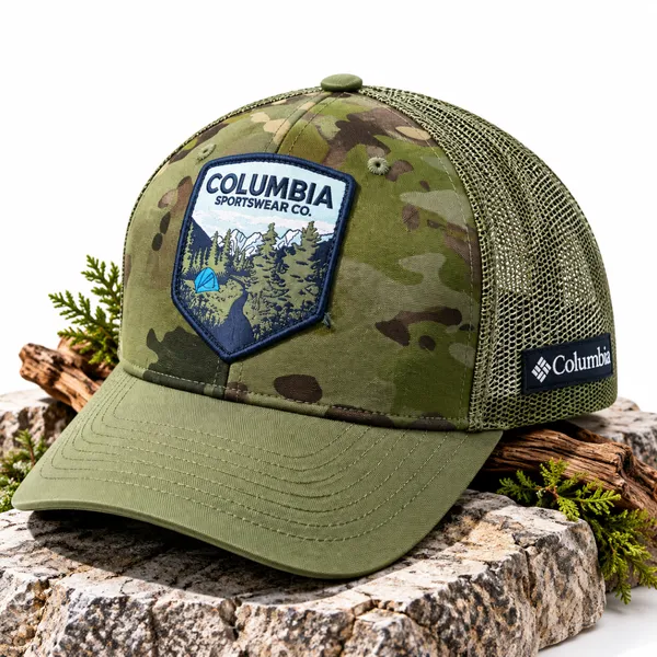 Columbia Camo Trucker Cap – Outdoor Adventure Edition