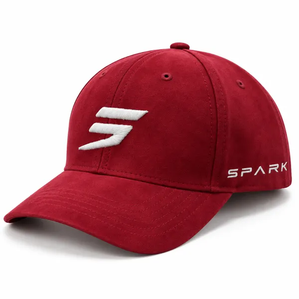 SPARK Premium Suede Cap – Red | Imported Lifestyle Cap