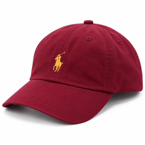 Premium Burgundy Gold Embroidered Classic Cap