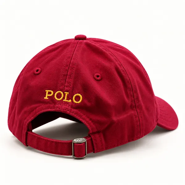 Premium Burgundy Gold Embroidered Classic Cap