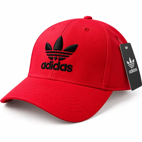 Premium Red Trefoil Embroidered Cap – Adjustable Baseball Cap