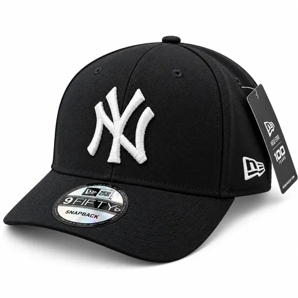 Premium Black NY Embroidered Snapback Cap