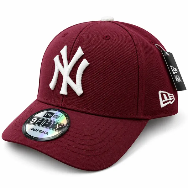 Premium Maroon NY Embroidered Snapback Cap