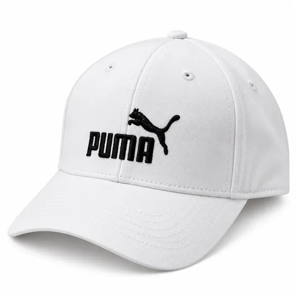 Premium White Puma Embroidered Cap
