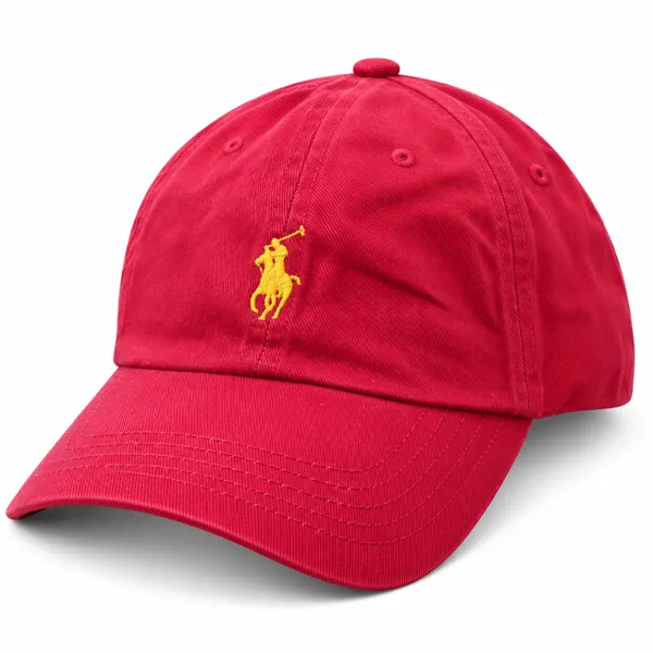 Premium Maroon Polo Bear Embroidered Baseball Cap