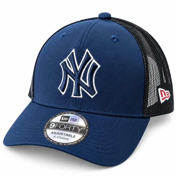 New Era 9FORTY New York Yankees Navy Trucker Cap