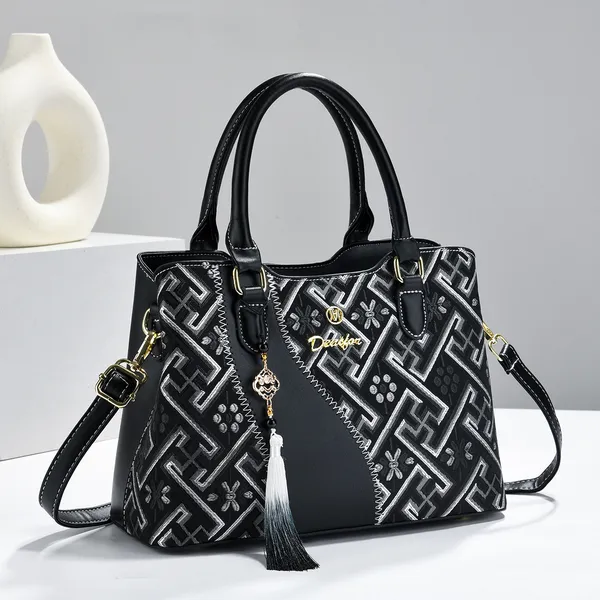 Printed Bucket Handbag for Women | Trendy High End Shoulder Bag
