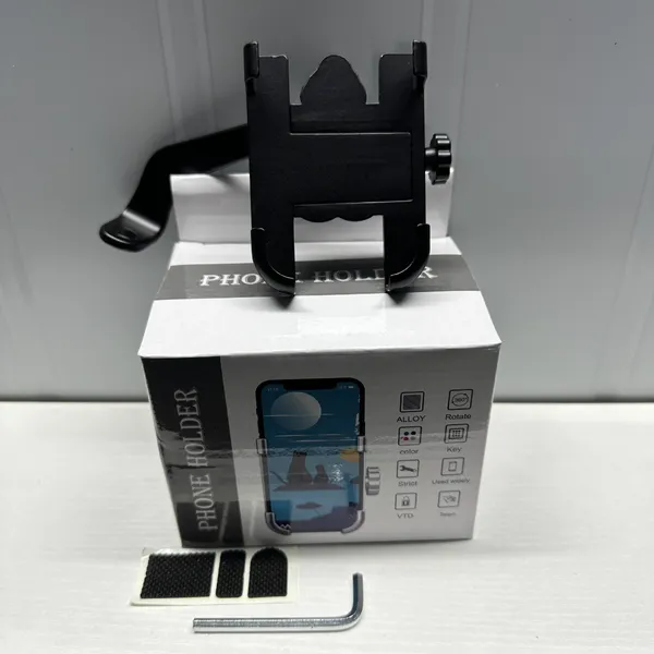 High Quality Aluminum Alloy Bike and Motorcycle Mobile Holder Adjustable Durable Secure Phone Bracket for Riders