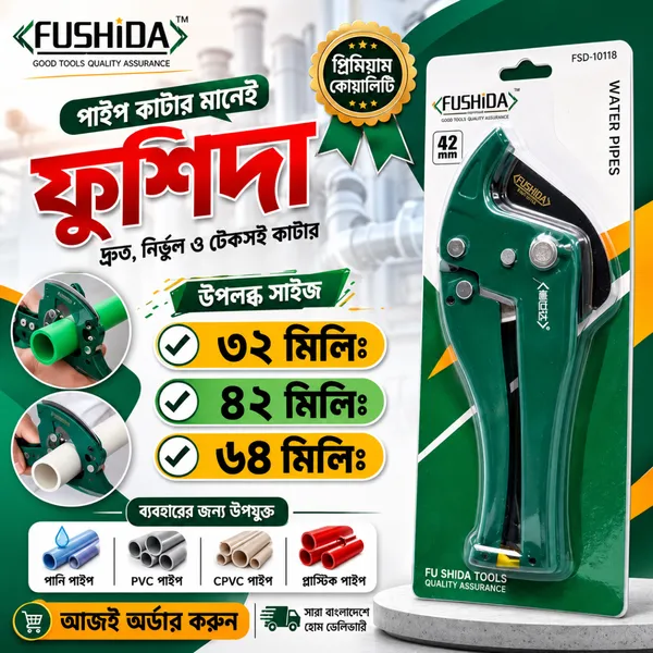 FUSHIDA PVC PIPE CUTTER 32mm-42mm-64mm
