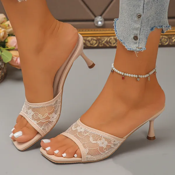 AMÉLIE LACE HEELS