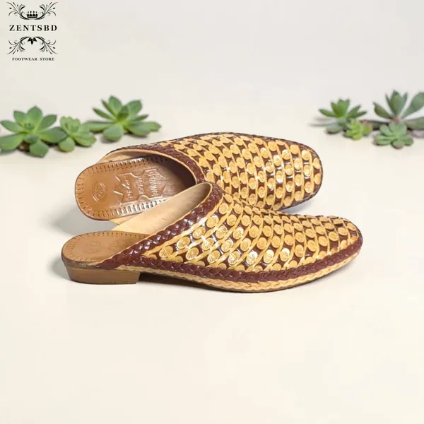 Pure leather half choti sandals 