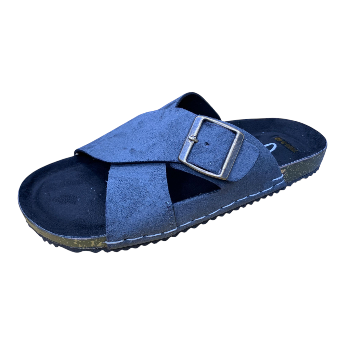 Premium Cross-Strap Buckle Sandal