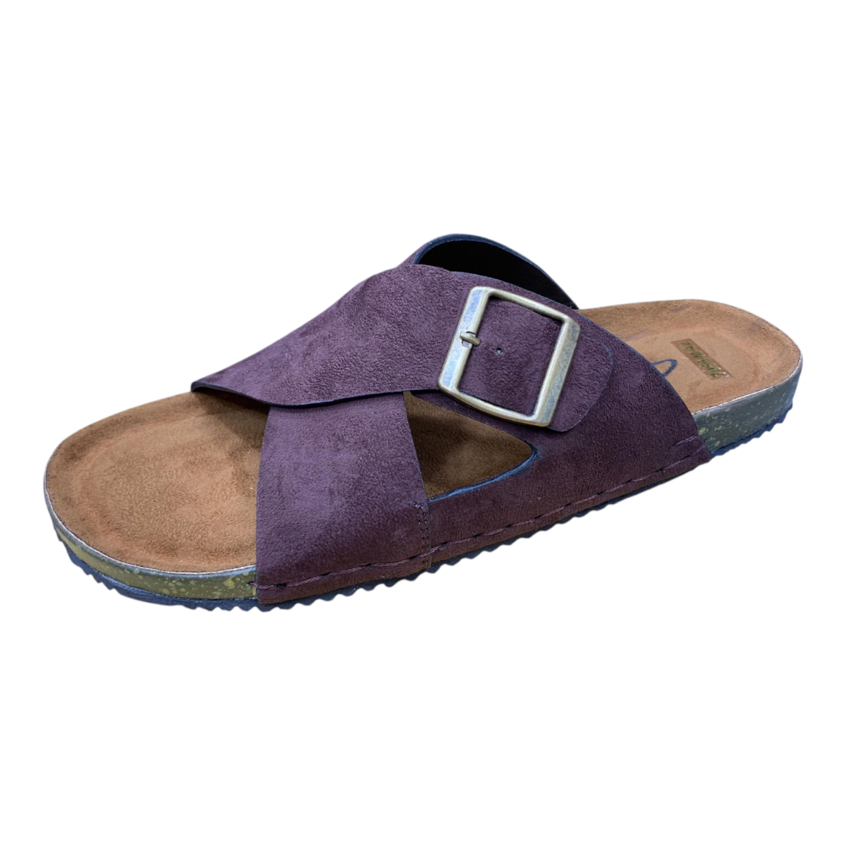 Premium Cross-Strap Buckle Sandal