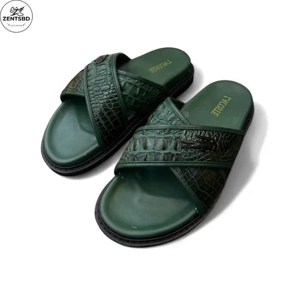 Premium crocodile texture slides