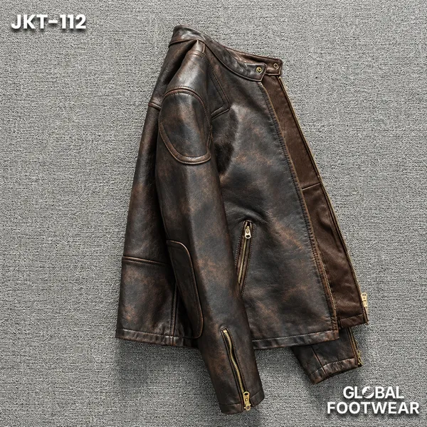 Men's Genuine Horsehide Motorcycle Leather Jacket