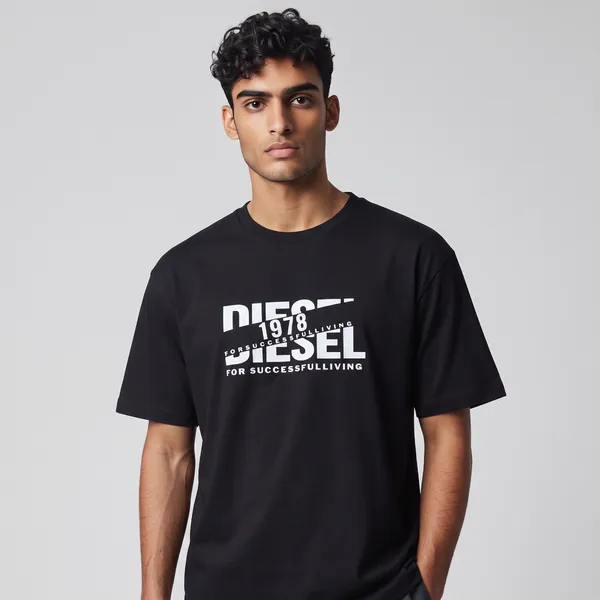 BLACK REGAL FIT T-SHIRT