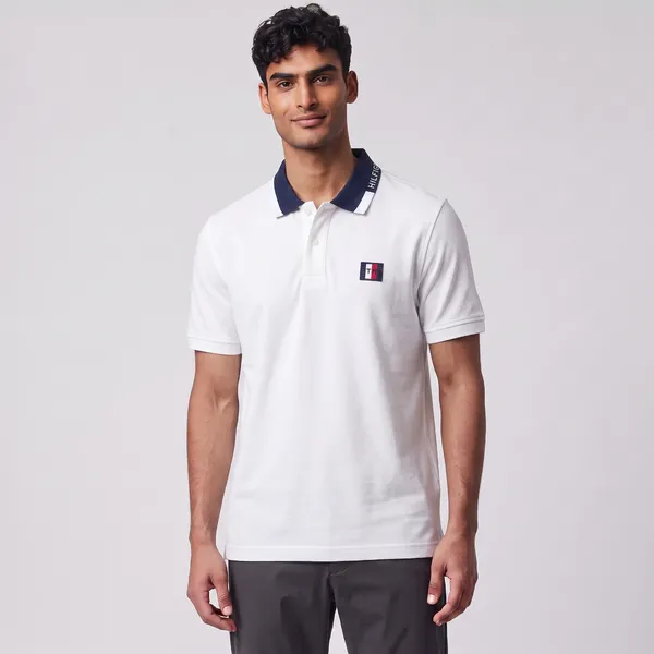 WHITE SIGNATURE FIT POLO SHIRT