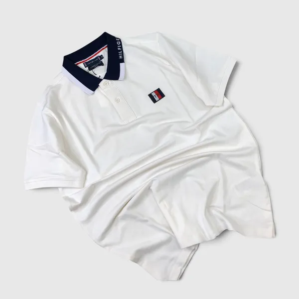 WHITE SIGNATURE FIT POLO SHIRT