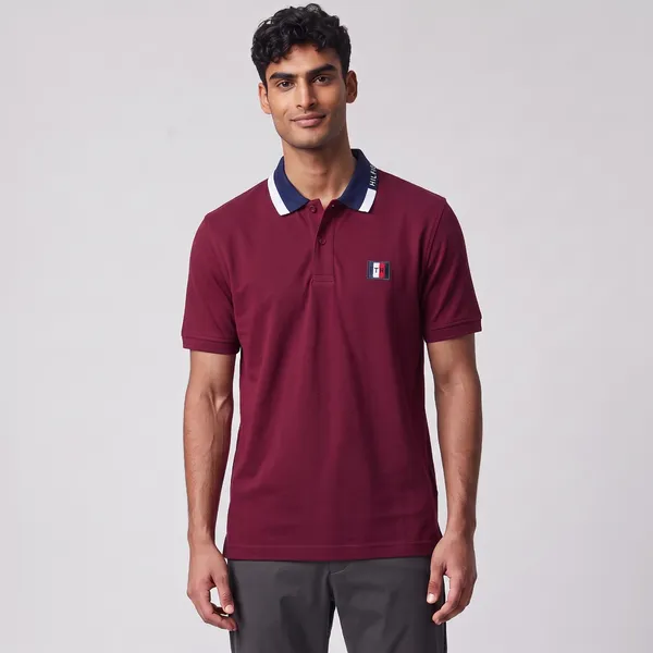 MAROON SIGNATURE FIT POLO SHIRT