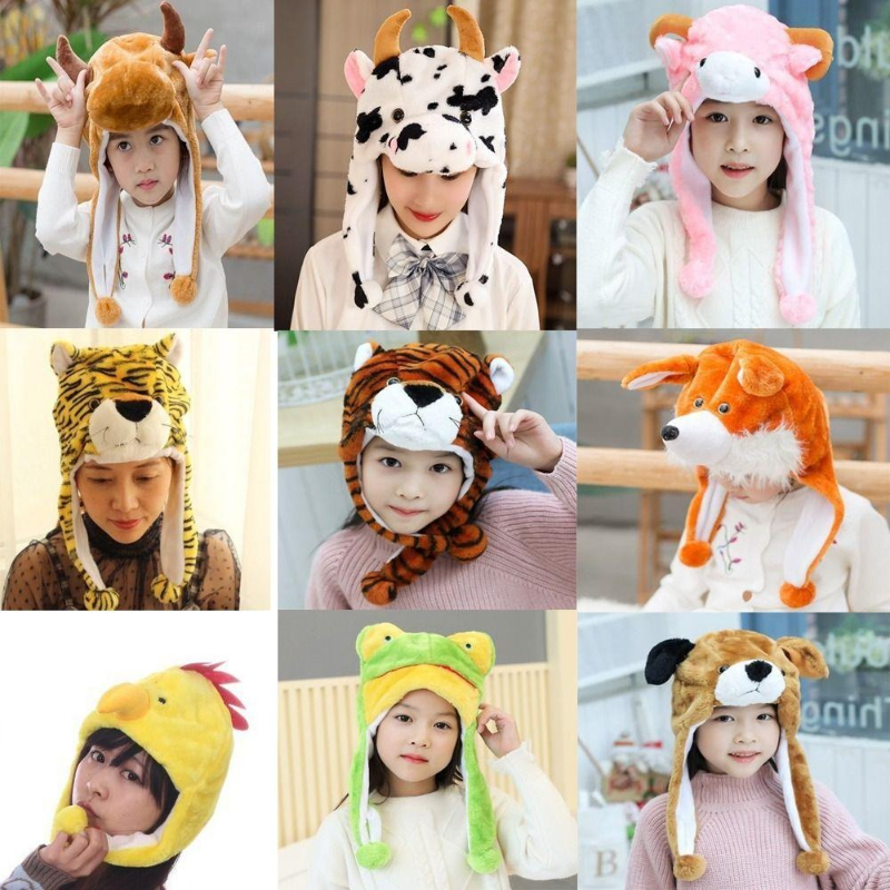 Cartoon Plush Animal Ears Hat - Only 99 Shop BD