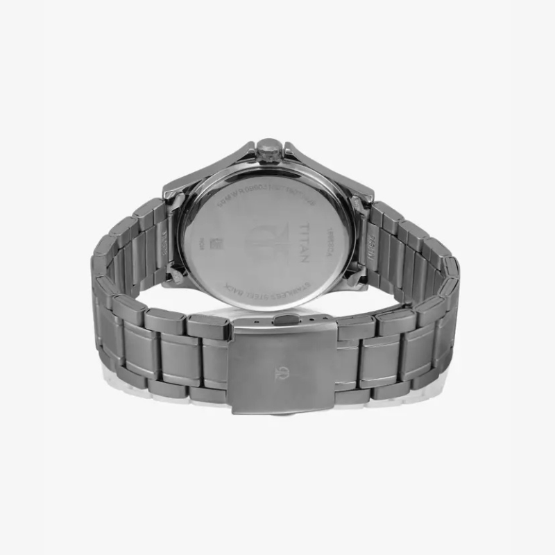 Titan Quartz Multifunction Blue Dial Stainless Steel Watch - My Watch